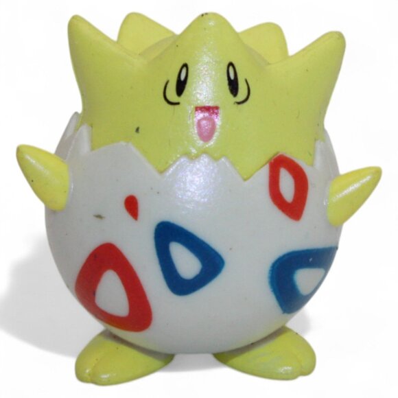 Togepi TOMY Pokemon Figure CGTSJ 1999 Collectible Toy 2" Yellow & White Vintage - Picture 1 of 6